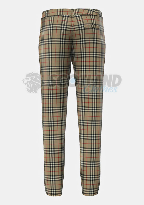Burberry Tartan Trouser Back