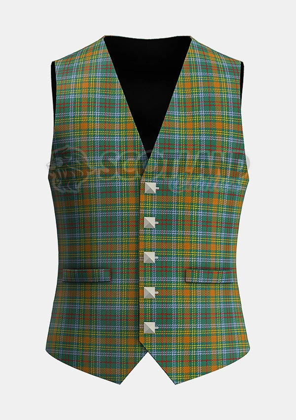 Custom Made O_Brien Tartan Waistcoat