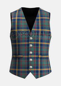 Custom Made US-Marine Corp Tartan Waistcoat