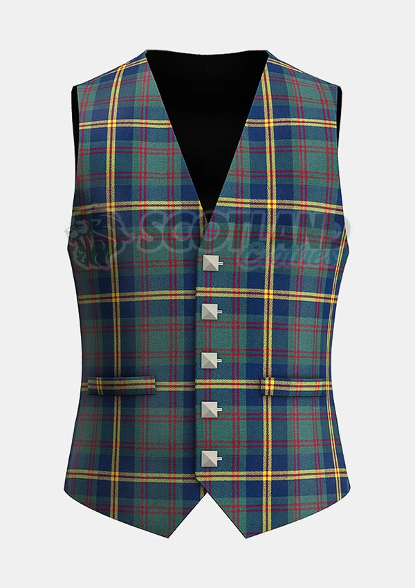 Custom Made US-Marine Corp Tartan Waistcoat