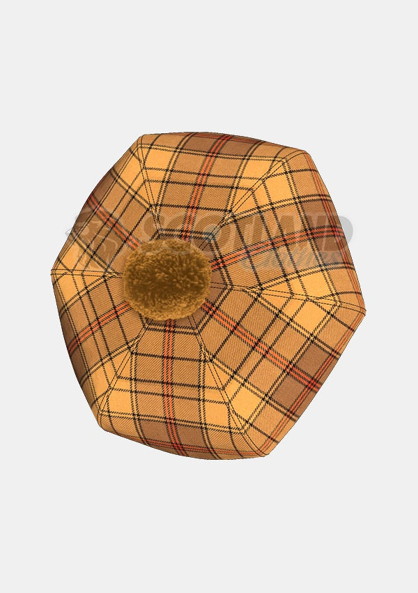 Ulster Tartan Tam O' Shanter Hat