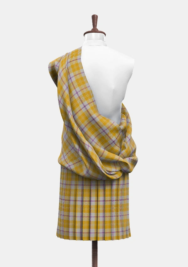 Ailsa Gold Tartan Great Kilt Back