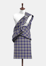 Bannockbane Silver Tartan Great Kilt Front