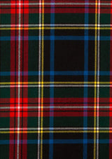 Black Stewart Tartan Fabric