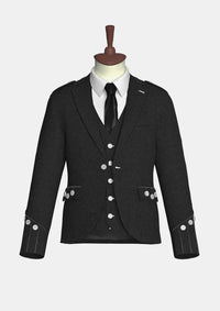 Black_Tweed_Argyle_Kilt_Jacket_front_image