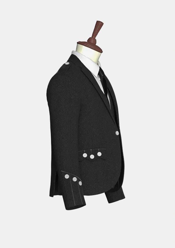 Black_Tweed_Argyle_Kilt_Jacket_right_image