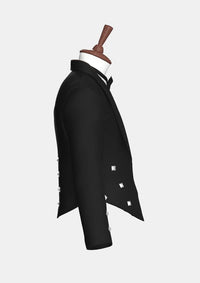 Black Wool Prince Charlie Jacket