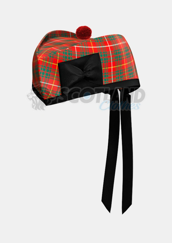 Bruce Tartan Glengarry Hat Front