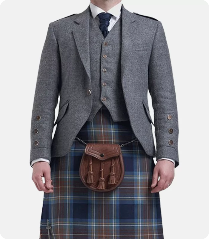 Buy Scottish Grey Argyle Jacket