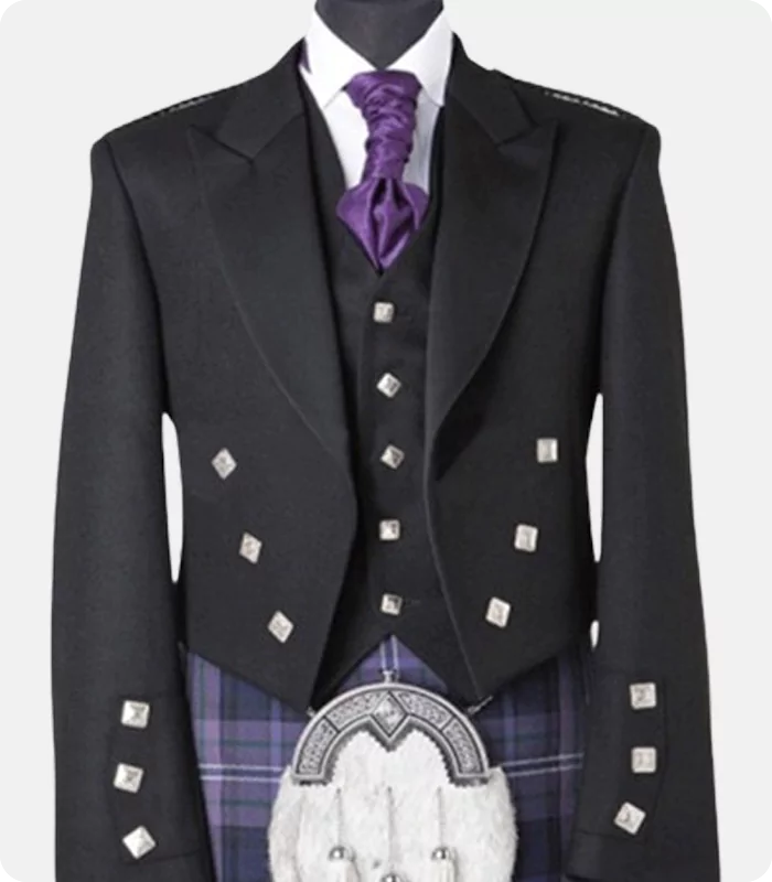 Buy Scottish Prince Charlie Jacket with Five Button Vest