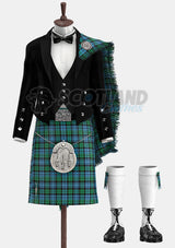 Campbell Ancient Tartan Prince Charlie Kilt Outfit