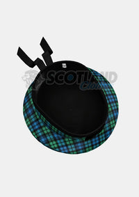 Campbell Tartan Balmoral Hat Back Side