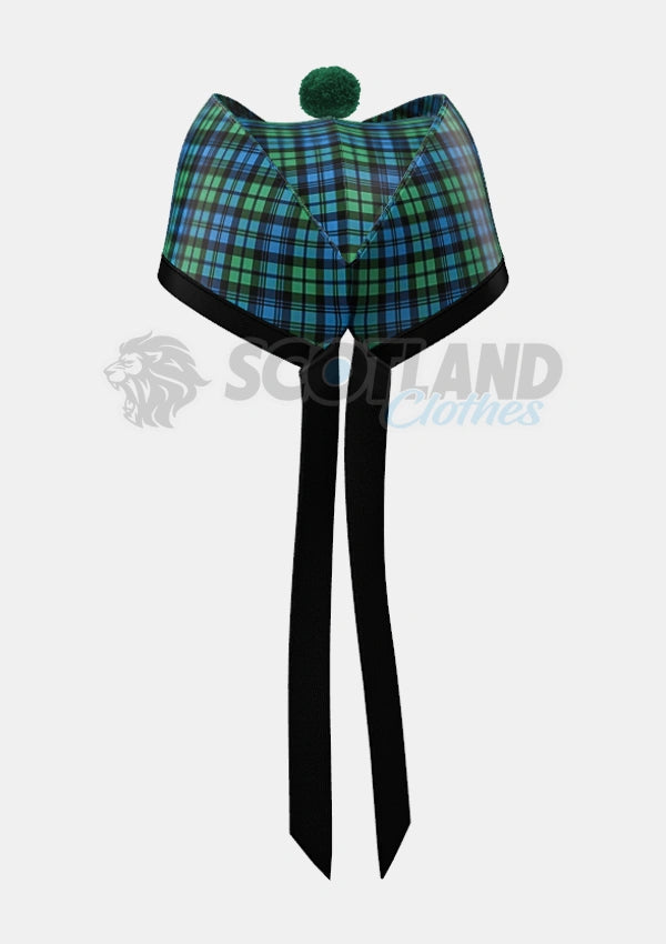 Campbell Tartan Glengarry Hat Back
