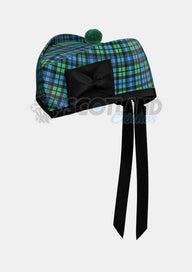 Campbell Tartan Glengarry Hat Front