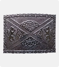 Celtic Lion Rampant Saltire Kilt Belt Buckle