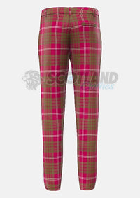 Clan Crawford Weathered Tartan Trouser Back