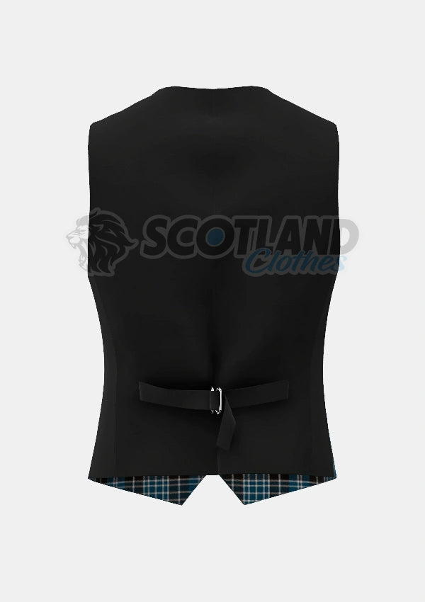 Clark Tartan Waistcoat Back