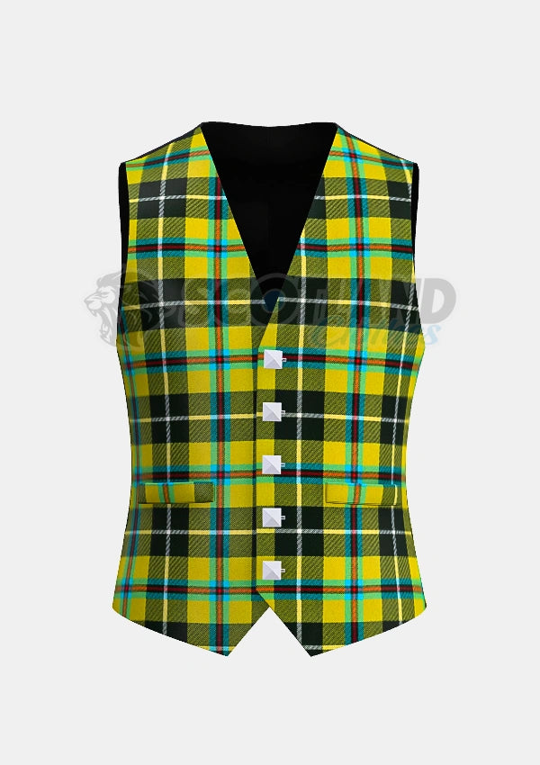 Cornish Tartan Waistcoat Front