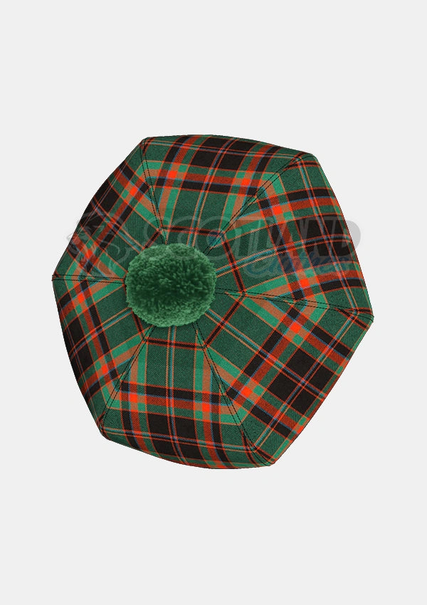 Cuming Hunting Axcient Tartan Tam O' Shanter Hat
