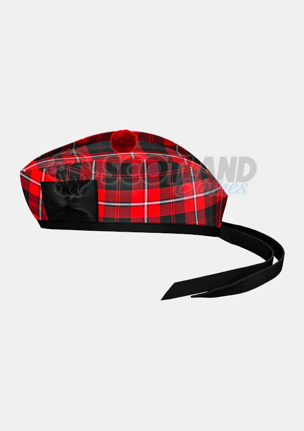 Cunningham Tartan Glengarry Hat Side