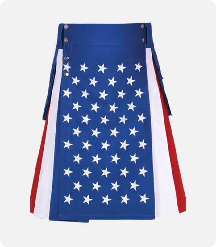 Custom Made American Flag Hybrid Utility Kilt