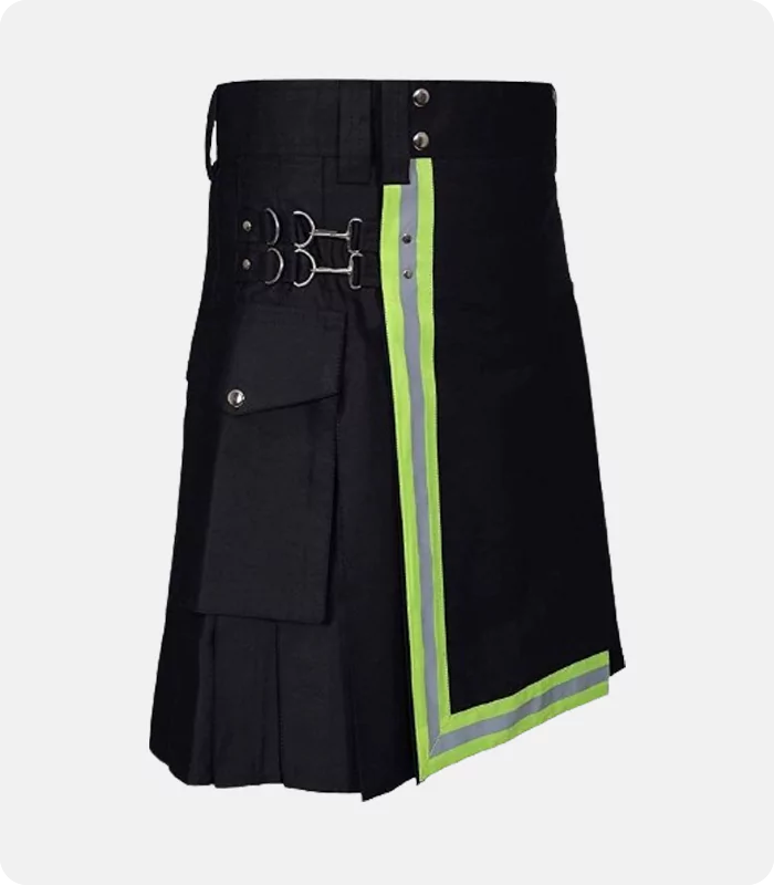 Custom Made Black Utility Kilt