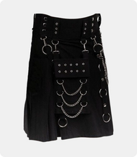 Black-Gothic-Utility-Kilt-with-Detachable-Pocket