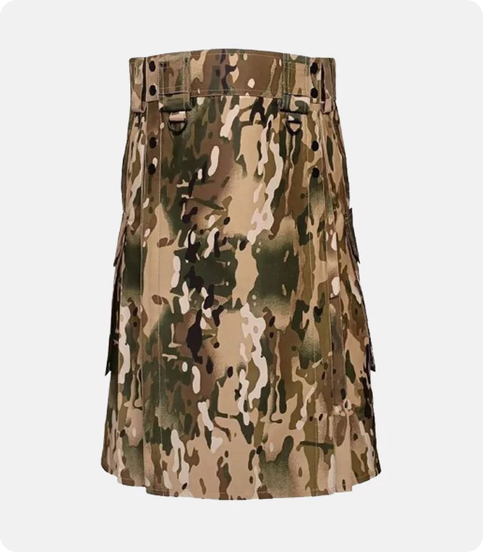 Custom Made Multicam Tactical Kilt Front