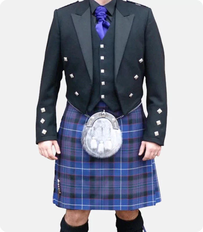 Custom Made Scottish Prince Charlie Jacket with Vest