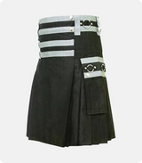 Custom Made Stylish Indi Cargo Utility Kilt Left Side