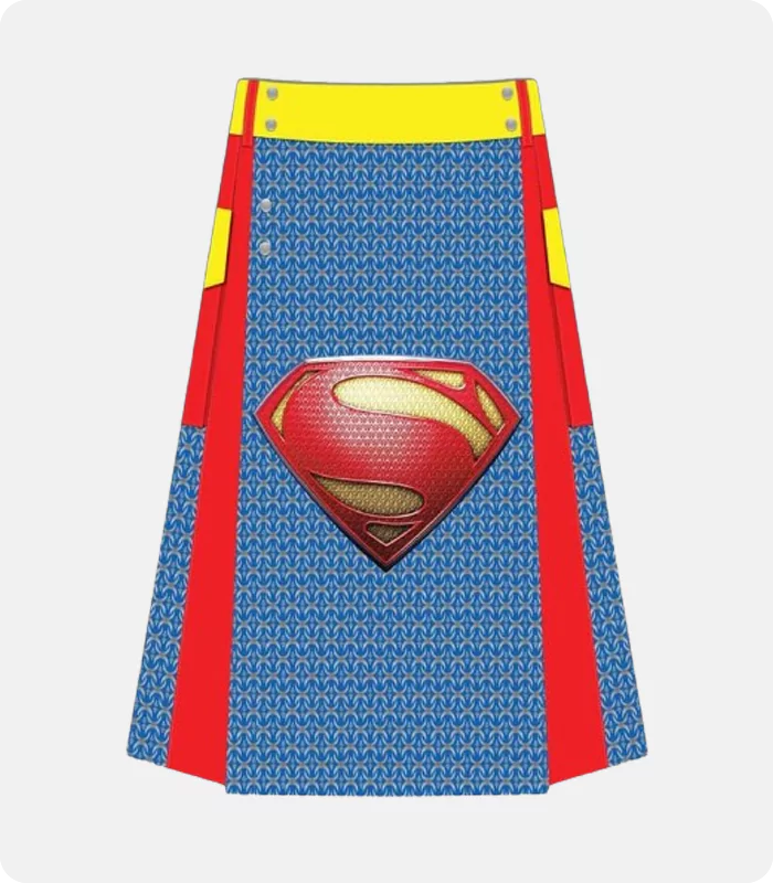 Custom Made Superman Hybrid Kilt