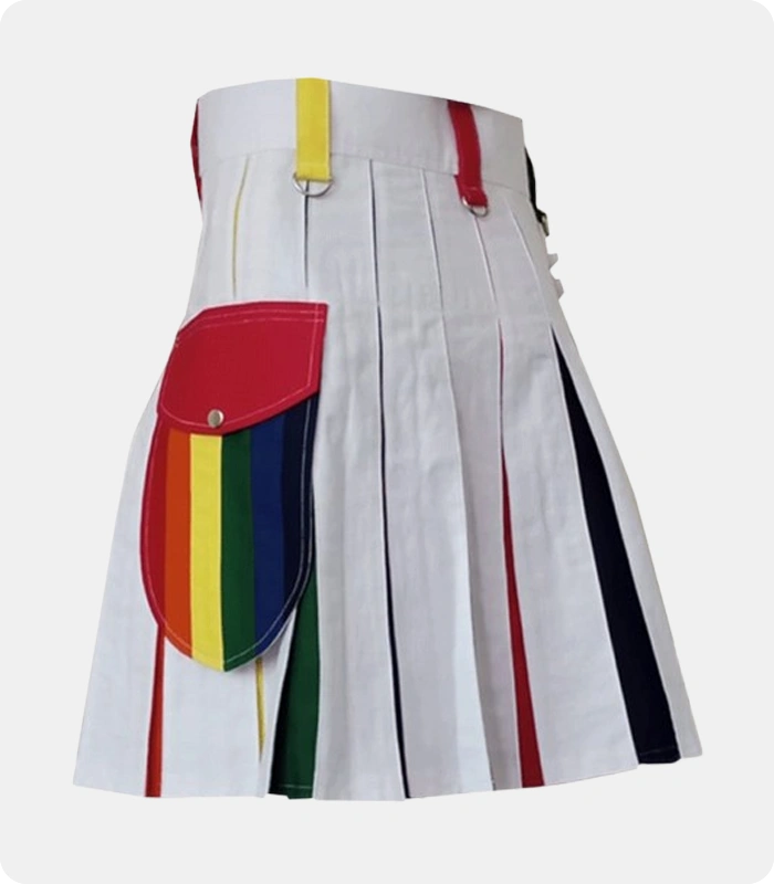 White-And-Rainbow-Utility-Kilt-Right-Side