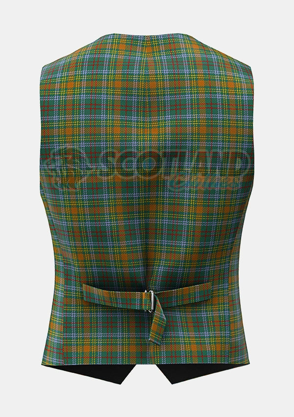 Custom Made O_Brien Tartan Waistcoat
