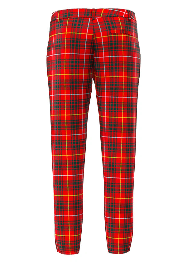 Custom Made Bruce Modern Tartan Trouser Back