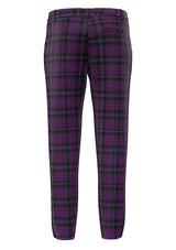 Custom Made Purple Tartan Trouser Back