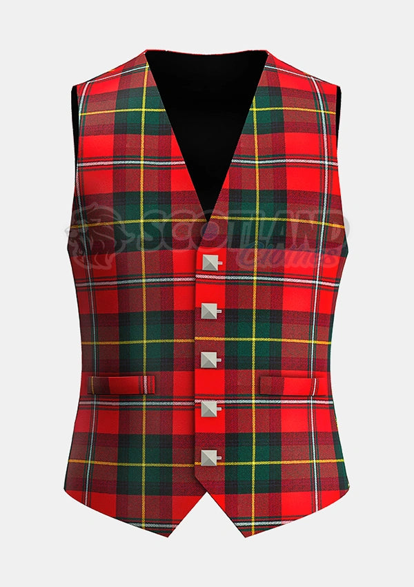 Custom Made Body Modern Tartan Waistcoat