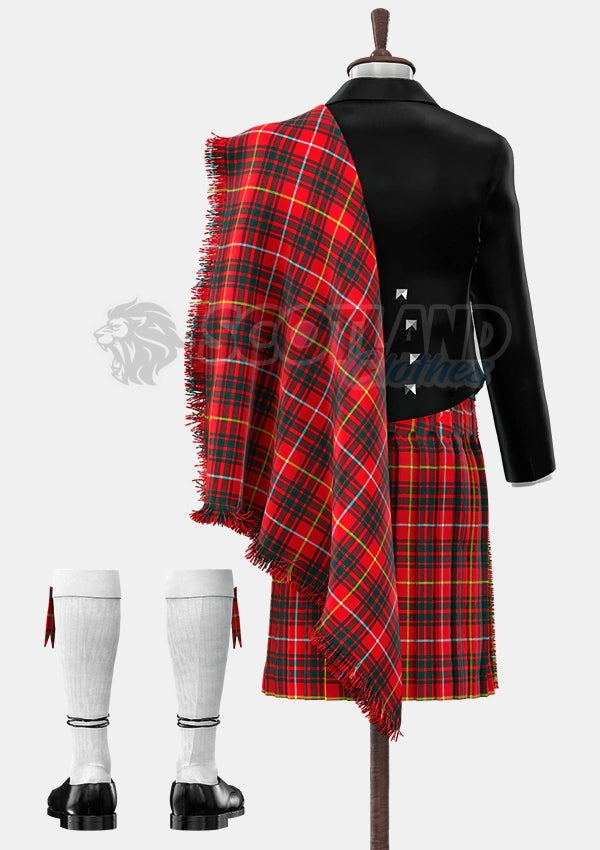 Custom Made Bruce Modern Tartan Prince Charlie Kilt Outfit