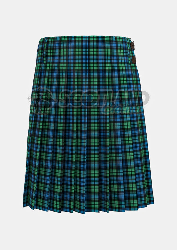 Campbell Tartan Kilt Back