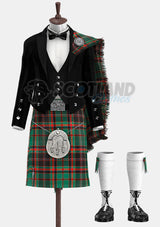 Custom Made Cuming Hunting Axcient Tartan Prince Charlie Kilt Outfit