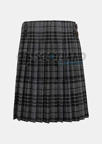 Grey Watch Tartan Kilt Back