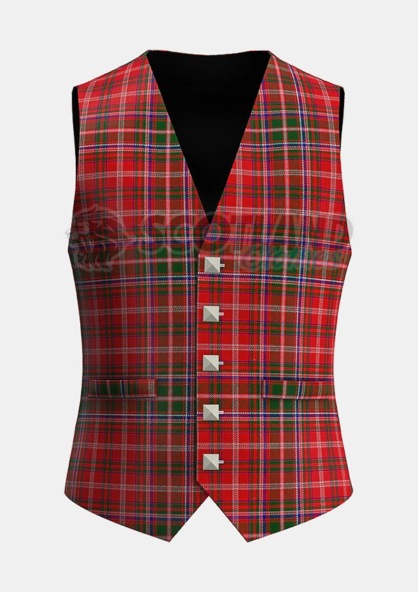 Custom Made Macdougall Tartan Waistcoat