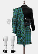 Custom Made Mackay Ancient Tartan Prince Charlie Kilt Outfit