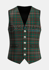 Custom Made Mackinnon ancient hunting tartan Waistcoat