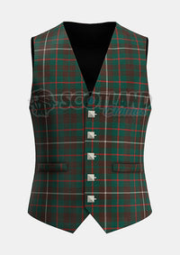 Custom Made Mackinnon ancient hunting tartan Waistcoat