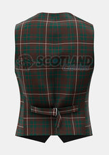 Custom Made Mackinnon hunting modern tartan Waistcoat