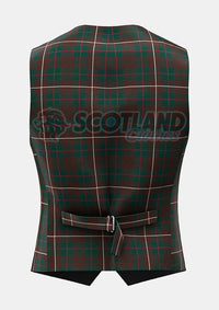 Custom Made Mackinnon hunting modern tartan Waistcoat