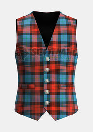 Custom Made Maclachlan ancient tartan Waistcoat