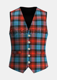 Custom Made Maclachlan ancient tartan Waistcoat