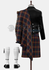 Custom Made Maclain of lochbuie hunting tartan Prince Charlie Kilt Outfit