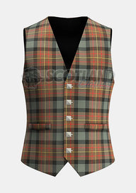 Custom Made Maclaren weathered tartan Waistcoat